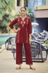 Celebrations By Ossm Viscose Roman Silk Online Co Ord Set Wholesale
